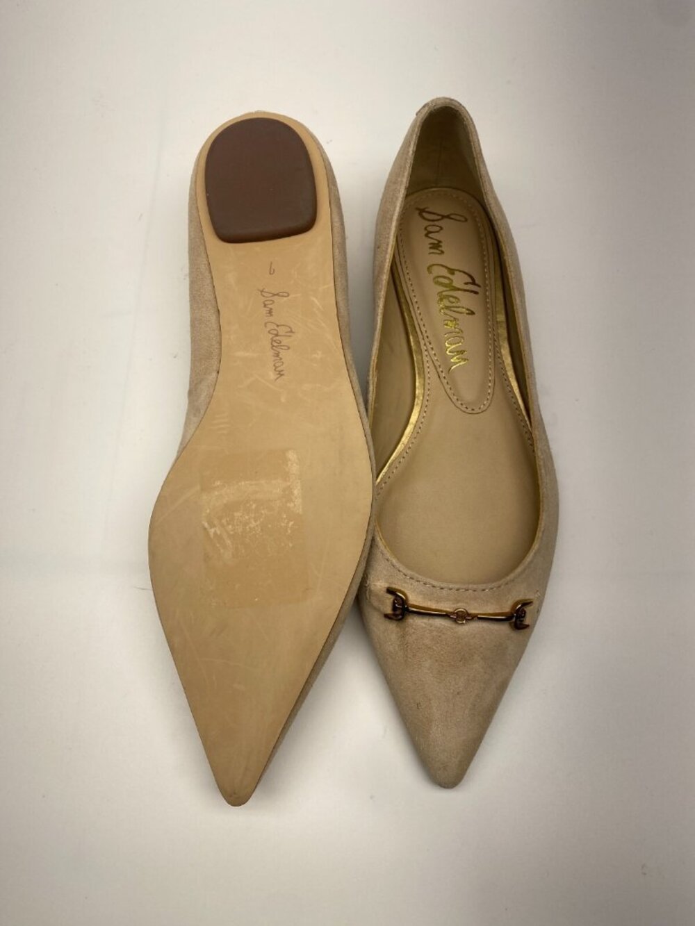 Sam Edelman Women's Natural Nori Pointed Toe Flat Sz 7 - Picture 10 of 10